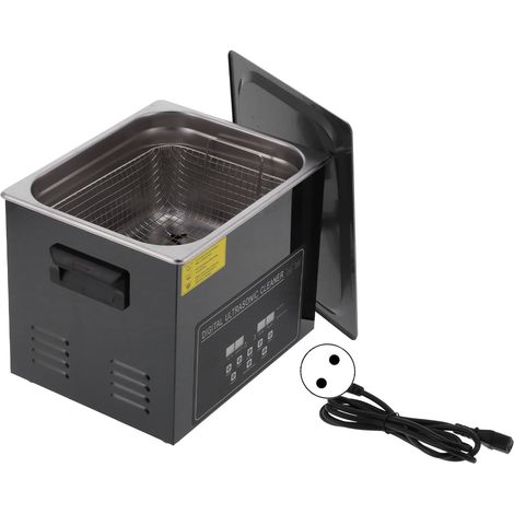 Nettoyeur Ultrasonique Numérique 10L, Cuve Ultrasons Professionnelle pour Pièces, Machine de Nettoyage YM-410AUK, 220V (1/5)