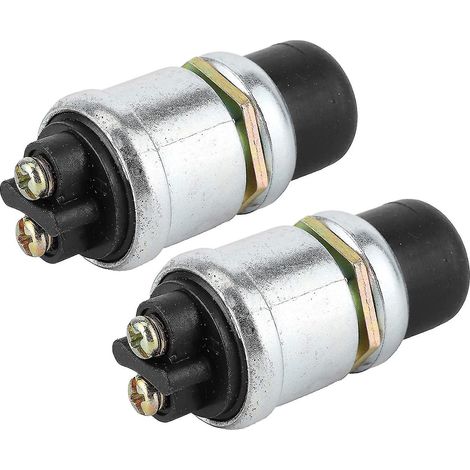 2 Stück Druckknopfschalter, Hupe, Motorstartschalter, SPST-Druckknopfstarter, wasserdichter Druckknopfstartschalter, 50 A, 12 V (1/5)