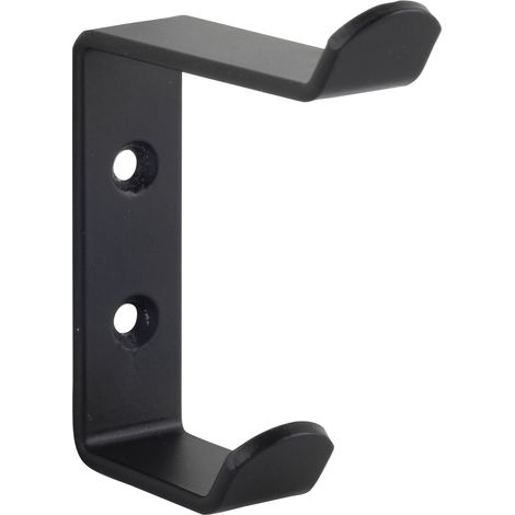 Technik Team Mantelhaken Eraos Garderobenhaken - Breite 20mm, Höhe 90mm, Stahl schwarz matt