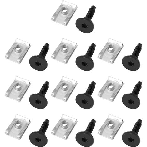 Lot de 10 Vis Torx M6x1 pour Voiture 46419734 Compatible avec Fiat Et Compatible avec Lancia avec écrous (1/5)