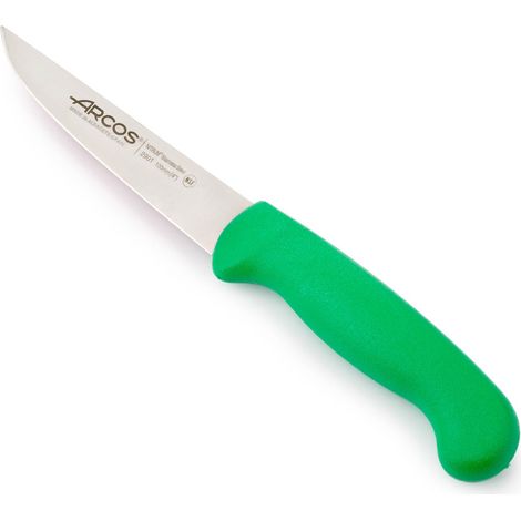 Cuchillo para verduras Arcos 2900 - Prof  290121 acero inoxidable Nitrum mango ergonómico de Polipropileno de color verdey hoja de 10 cm, funda display (1/5)