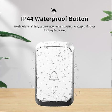Kit de sonnette sans fil individuel, forte pénétration et réception sans interférences, forme simple (1/5)