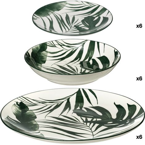 Geschirr-Set PALME, 18-teilig