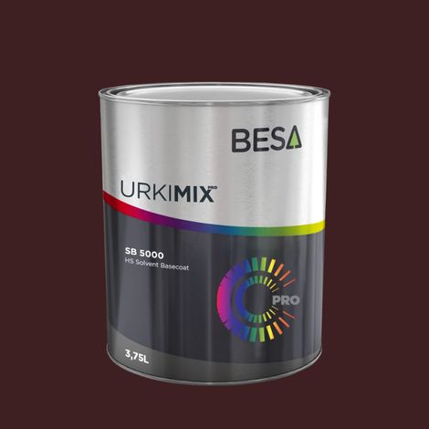 Pot de peinture Polyuréthane / bi composant Rouge Noir RAL 3007  Mat - 750 gr