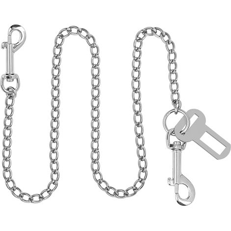 Dog Seat Belt Clip 65 cm Stainless Steel (1/5)
