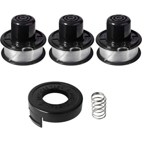A6226 Bobine de fil compatible avec Black et Decker ST4400 ST4500 ST5000 GL250 GL310 GL360 GL360SB, bobine fil coupe bordure pour black et decker a6226 gl360 longue 6m, diamètre 1,6mm (3+1+1pcs) (1/4)