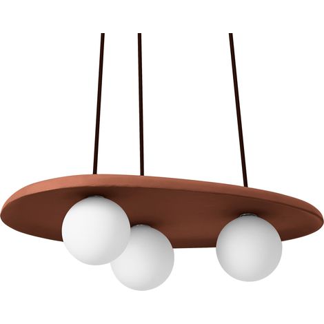 OSRAM Decor Clay Nest Suspension, 3 x G9, non gradable, IP20, argile, marron (1/5)