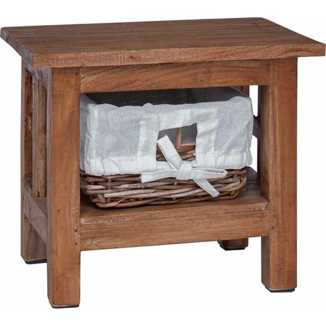 Side Table Brown 38 x 28 x 35 cm Solid Mahogany wood vidaXL