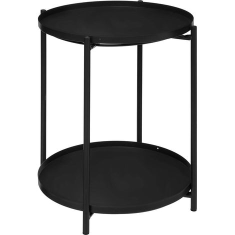 Table d appoint Meeko noir D45cm - Atmosphera créateur d'intérieur (1/3)