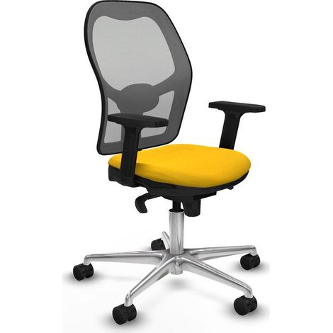 Piqueras y Crespo 2D086N0 Chaise de bureau jaune confortable (1/3)