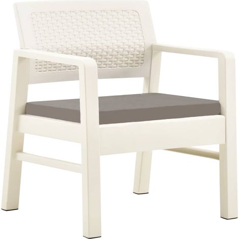Maison Exclusive - Juego de muebles de jardín 3 piezas plástico b (1/5)