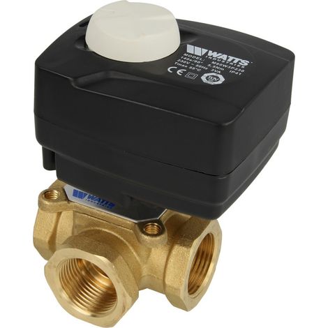 Watts Vanne mélangeuse 4 voies 1''+ servomoteur laiton V4GB 25 Kvs 8,0