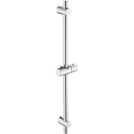 Barre de douche en inox - EVIRON - Modèle 68 cm - Acier inoxydable chromé - Support réglable - Compatible 18–25 mm (1/5)