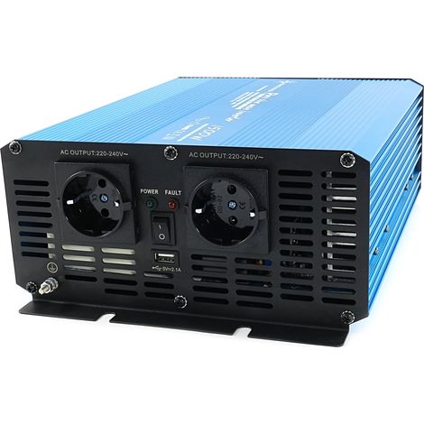 Spannungswandler TS 24V 1500 Watt reiner SINUS (1/5)