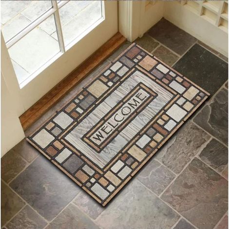 40x60cm Paillasson Intérieur , Tapis Entrée Intérieur, Tapis d'entrée Antidérapant et Absorbant, Résistant, Lavable, Tapis Entree pour Porte pour Porte, Couloir, et Balcon (1/5)