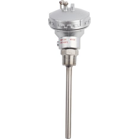 RTD PT100 Température Capteur sonde 1/2 "NPT Thread Thermocouple Terminal Head (PT 100mm) (1/5)