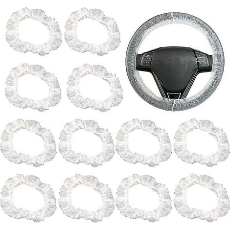 JOORRTHousses de volant de voiture épaississantes universs en fausse fourrure hiver chaud moux à fourrure floue + housses de changement de vitesse + housses de frein à main-3pcs / Set (rose)  A (1/5)