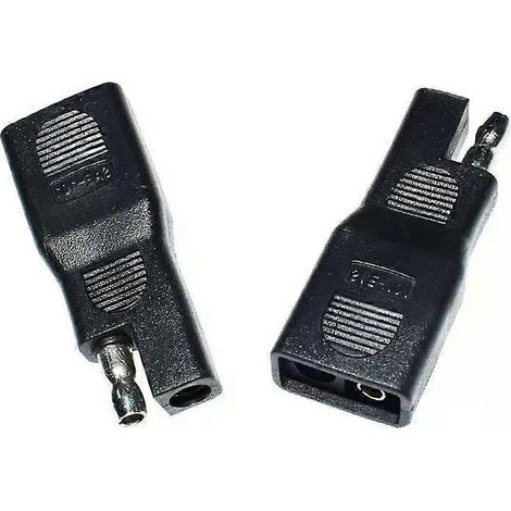 SAE-zu-SAE-Adapterstecker mit umgekehrter Polarität, SAE-Schnellkupplungs-Verlängerungskabelstecker für Solarpanel-Batterieladegeräte (1/4)