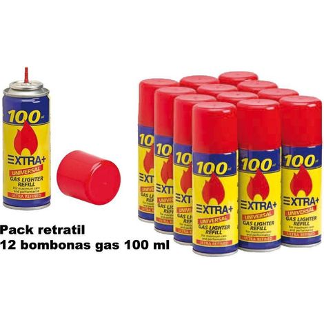 tokai extra+pack retractil de 12 bombonas de gas 100 ml 93115