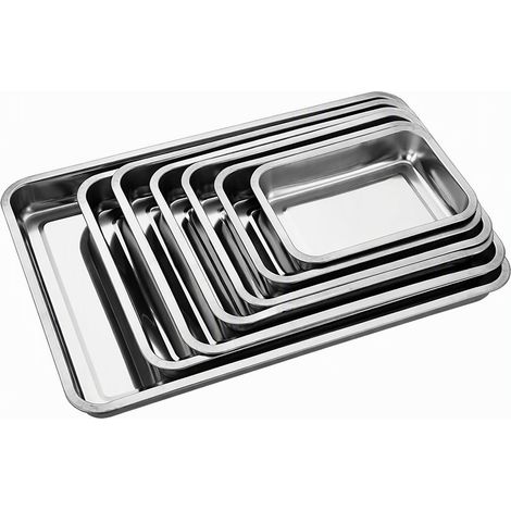Plateau en inox 410 magnétique, 5 mm, 45 x 35 x 2 cm