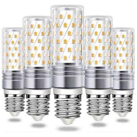 Ampoule LED Ampoule de maïs LED E27 16W, 6000K lumière chaude 900LM lumineux AC 230V suspension E27 360 ° LED faisceau, lot de 5 (1/4)