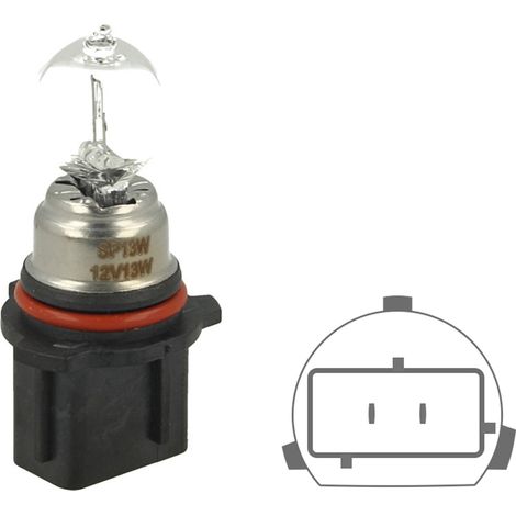 Coppia lampade alogene P13W 12V 13W PG18.5d-1 clear per luci diurne DRL (1/3)