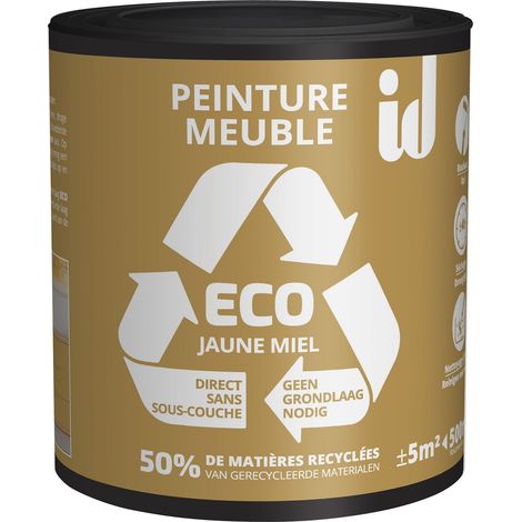 Peinture ECO pour boiseries et meubles - jaune miel 500ml - ID PARIS (1/3)