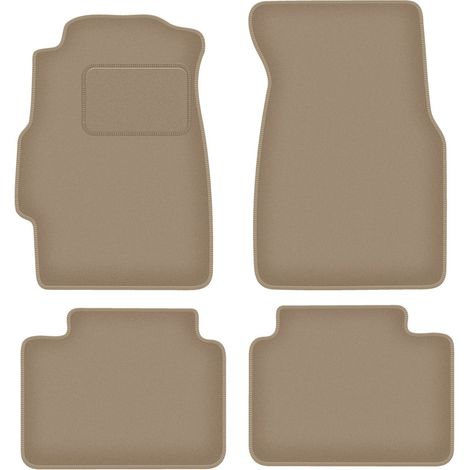 Alfombrillas de terciopelo para coche: Honda Civic VI sedán (1995-2001) beige