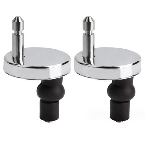 Lot de 2 Fixations Universelles pour Abattant WC - Charnière de Remplacement pour Couvercle de Toilettes (1/5)