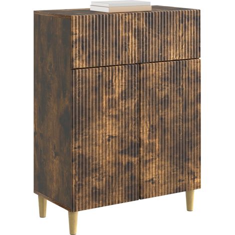 Sideboard/Anrichte/Buffet Geräucherte Eiche 66 x 34,5 x 90 cm Holzwerkstoff LXWW559747 (1/5)