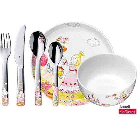 Set Vaisselle Enfant Princesse Wmf Acier Inoxydable Cromargan® 18/10 Avec Motifs Princesse - Wmf (1/4)