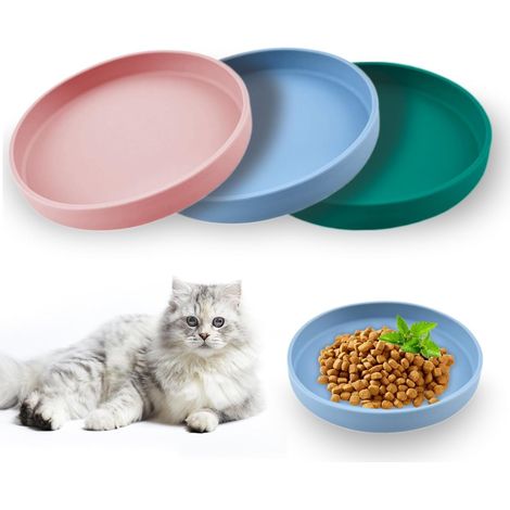 18cm18cm Gamelle Chat Anti-Renversement, Bol pour Chat Sans Fatigue pour les Moustaches, Pour Nourriture Humide ou Sèche, Idéale pour Chaton (1/5)