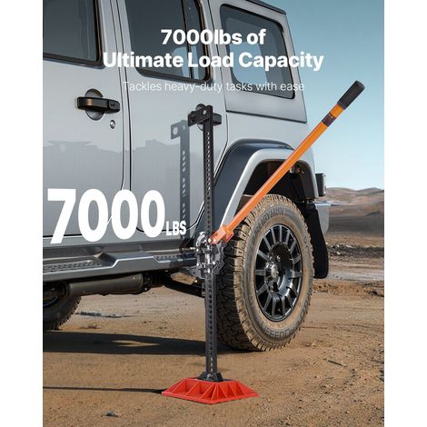 Cric Tout-Terrain 4x4 Capacité de Charge 3,18 T, Cric à Crémaillère 152,5 cm avec Base, Hi-Lift Haute Levée avec Plage de Levage de… (1/5)