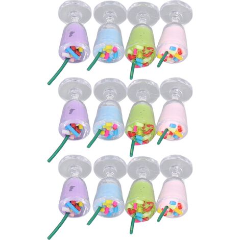12-teiliges kleines Puppenhaus-Eiscreme-Set im Maßstab 1:12, dekoratives, interessantes, leichtes Miniatur-Eiscreme-Modell (1/5)