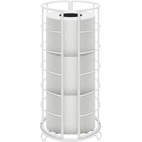 Support de Rangement pour Papier Toilette, 3 Rouleaux de Papier Toilette, Accessoire de Salle de Bain en métal, antirouille pour comptoir de Cuisine, étagère intérieure d'armoire Base en (1/5)