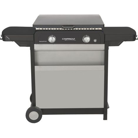 PLANCHA GAZ SUR CHARIOT BF EXLD - 60x40 cm - Plaque fonte émaillée