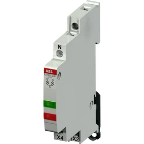[NEUWERTIG] B-Ware Abb Leuchtmelder Meldeleuchte Led Grün E219 2 Cd48 2 Led 3 Led Ip20 59mm
