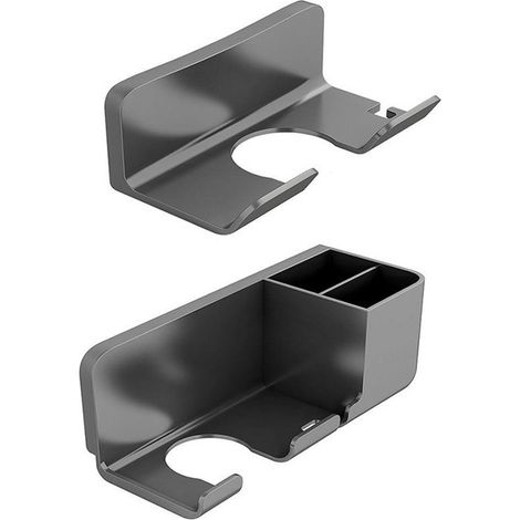 Soporte de pared para rizador de pelo,Montaje sin taladros,fabricado en aluminio,apto para rizadores de pelo de hasta 36 mm (1/4)