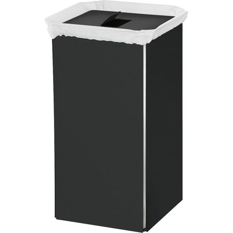 Lineabeta - Portabiancheria Bandoni quadrato in alluminio nero