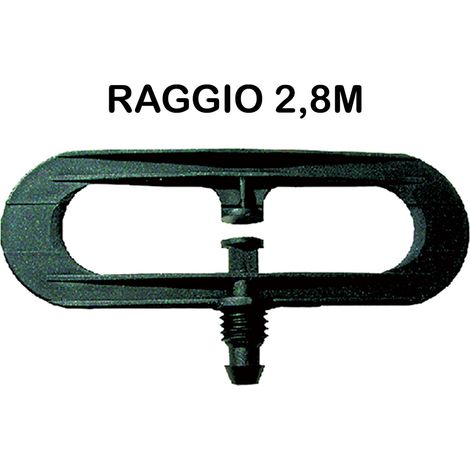 Spruzzatore a Farfalla Portata 250 l H Raggio 2,8m Irritec 100 Pezzi Ø 3,5