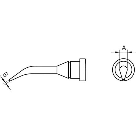 Weller LT-1SLX punta de soldadura redonda 0,4 mm 22 mm