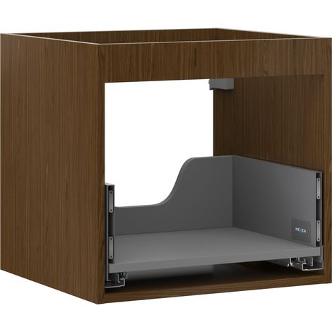 Mexen Box-A corpo di mobile sotto lavabo 50 cm, 1 cassetto, noce - 91AX0-0500-470-1-86 (1/4)
