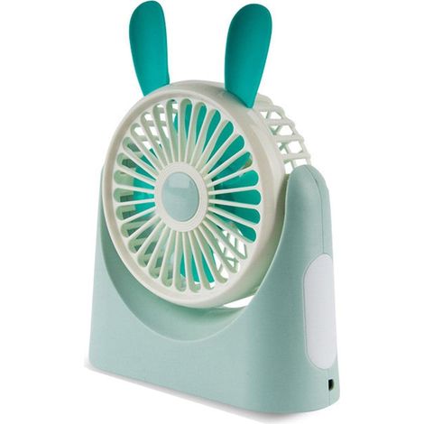 Mini Ventilateur d'éclairage Rechargeable - Mini Ventilateur de Table Portable réglable à 3 Vitesses Petit Ventilateur Silencieux de Bureau Personnel réglable à 3 Vitesses, pour Les Voyages (1/5)
