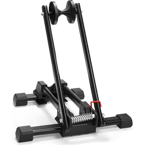 Support de vélo pliable en aluminium Idéal pour les vélos de route et les VTT Stationnement intérieur et extérieur – Aucun montage nécessaire (1/5)