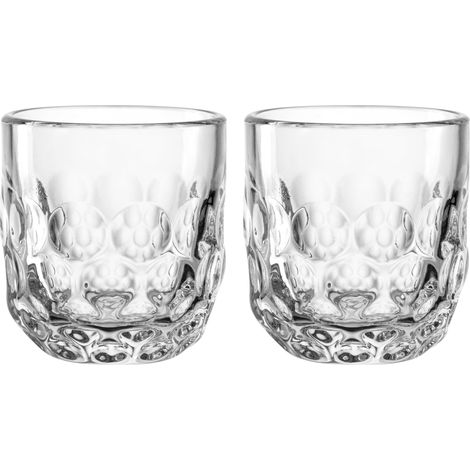 Lot de 6 verres à expresso 60 ml 6 tasses à expresso Verre à expresso pour porte-filtre Passe au lave-vaisselle Structure en goutte Transparent Design clair 055179 (1/5)