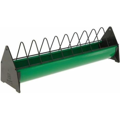 Comedero ergonómico anti-vuelco Kerbl verde negro 50x10 cm