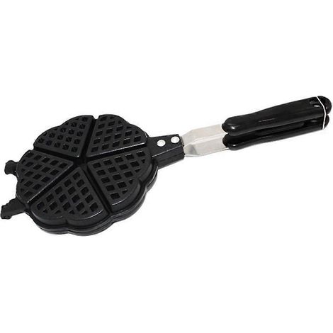 Gaufrier antiadhésif pour crêpes et gaufres, moule à gaufres pour barbecue (1/5)