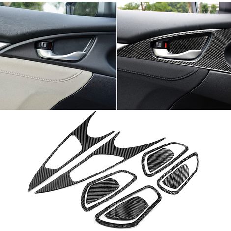 Türgriffmulden-Zierleisten-Set aus Kohlefaser, passend für Honda Civic 10. Generation FC/FK 16-19 (1/5)