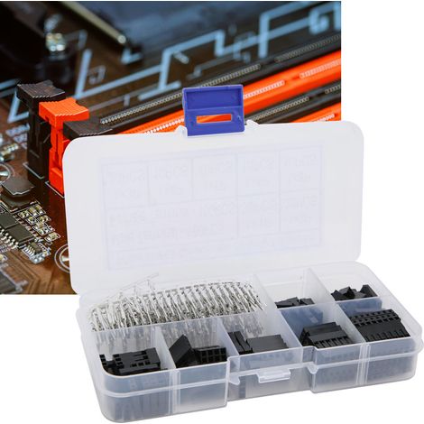 310 Stück 2,54 mm 9-wertige Stecker-Buchsen-Steckverbinder-Gehäuse-Sortiment AWG28 (1/5)