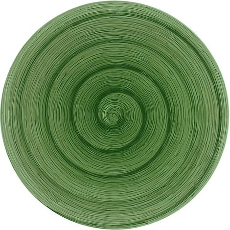 Plato plano emerald Memento de cerámica pintada a mano 27,5 cm